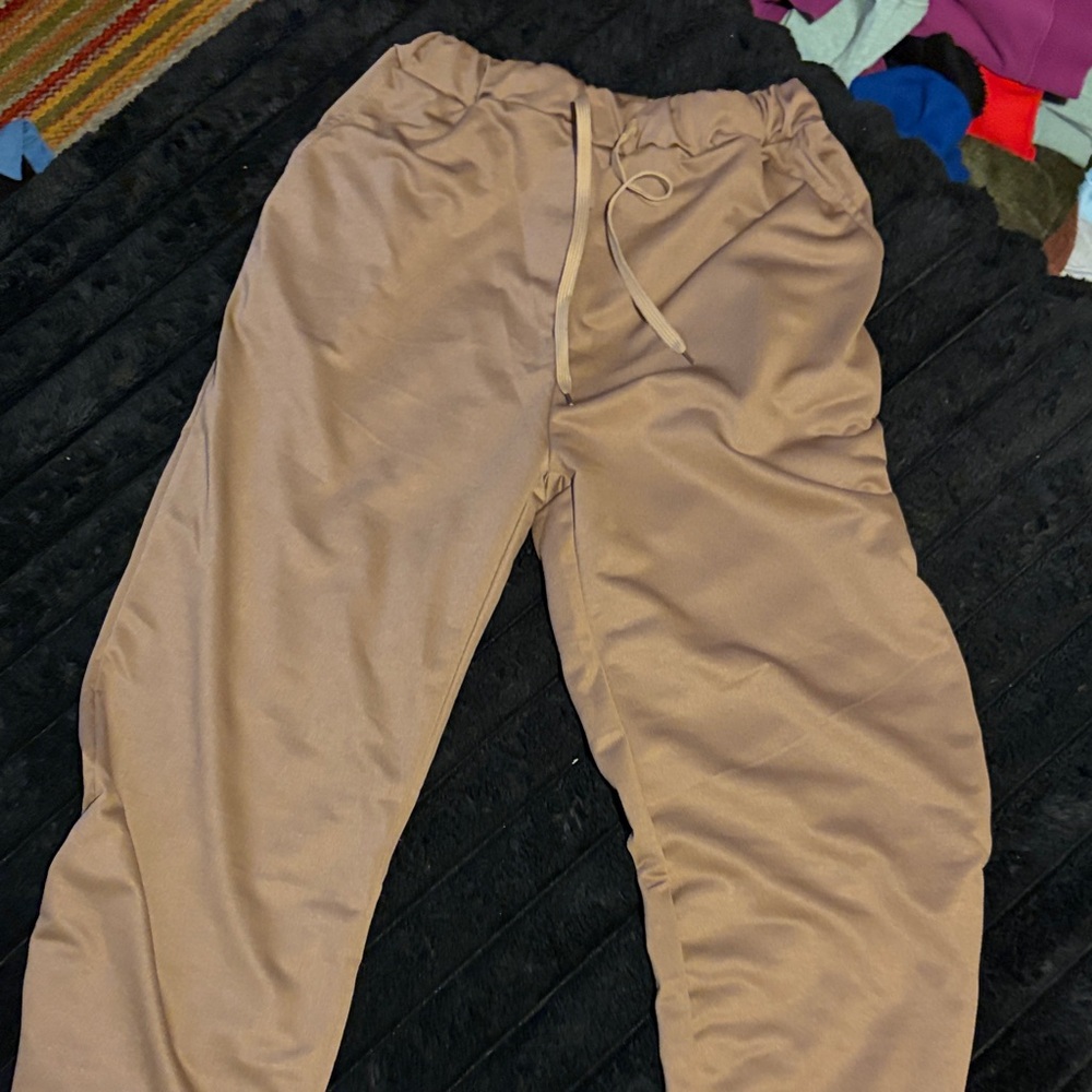 Women's Tan Boot Cut Pants